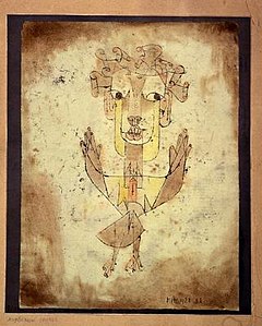 Image of Angelus Novus (New Angel), a 1920 monoprint by Paul Klee. Source: The Israel Museum, Jerusalem